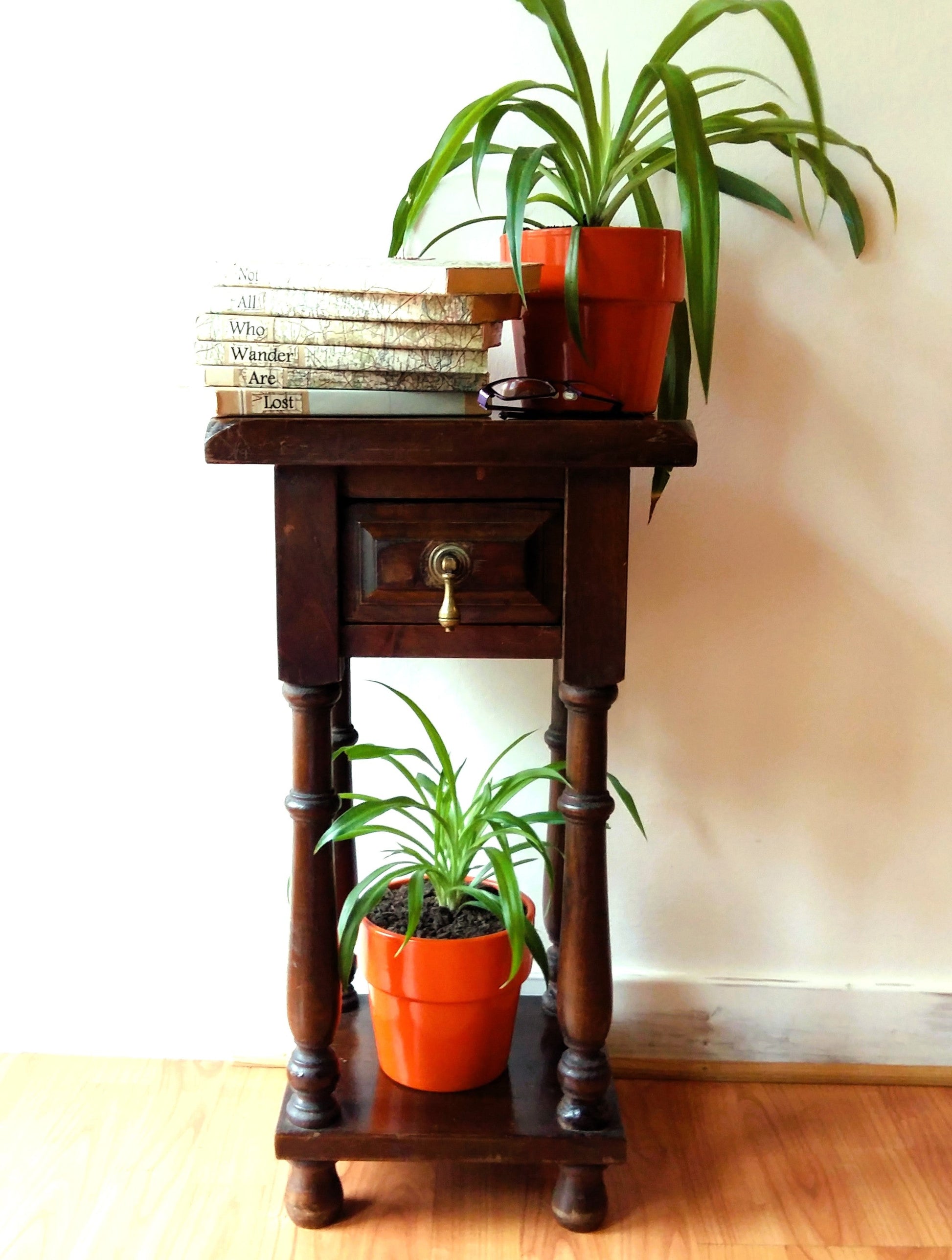 1950s Wooden Plant Stand/Side Table from Tiggy & Pip - Just €220! Shop now at Tiggy and Pip