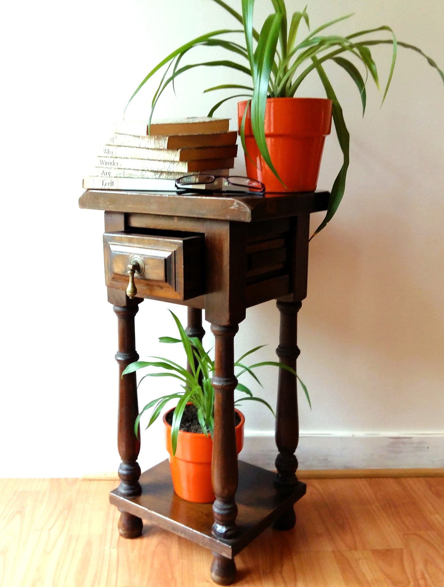 1950s Wooden Plant Stand/Side Table from Tiggy & Pip - Just €220! Shop now at Tiggy and Pip