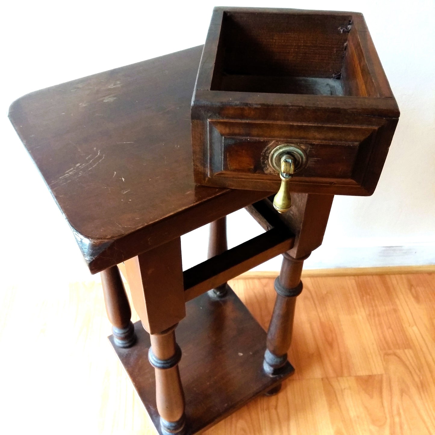 1950s Wooden Plant Stand/Side Table from Tiggy & Pip - Just €220! Shop now at Tiggy and Pip