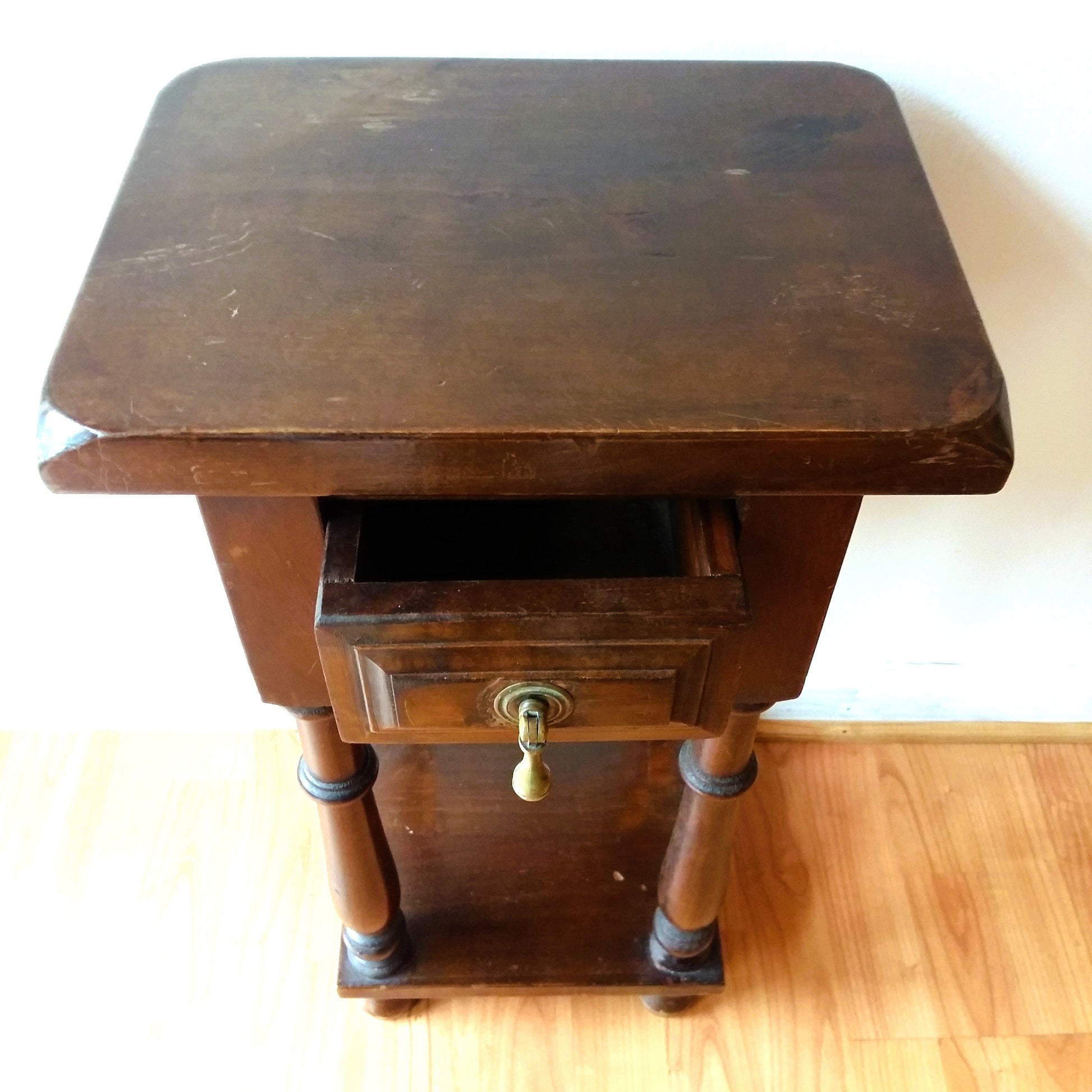 1950s Wooden Plant Stand/Side Table from Tiggy & Pip - Just €220! Shop now at Tiggy and Pip