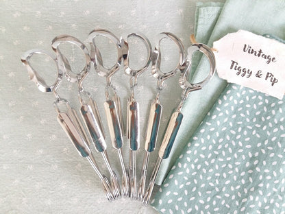 Set of SIX Escargot/Snail Tongs from Tiggy & Pip - Just €84! Shop now at Tiggy and Pip