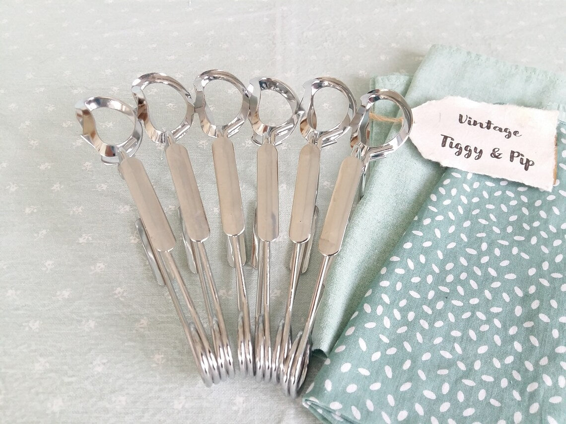 Set of SIX Escargot/Snail Tongs from Tiggy & Pip - Just €84! Shop now at Tiggy and Pip