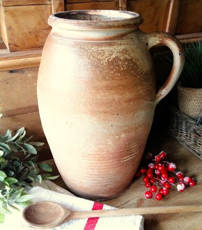 Huge Tall Antique Confit Pot. Crock Pot from Tiggy & Pip - Just €179! Shop now at Tiggy and Pip