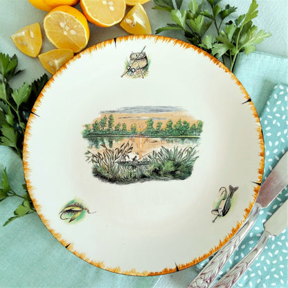 TEN 1950s Fishing Dinner Plates and Bowls from Tiggy & Pip - Just €240! Shop now at Tiggy and Pip