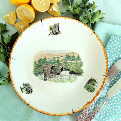 TEN 1950s Fishing Dinner Plates and Bowls from Tiggy & Pip - Just €240! Shop now at Tiggy and Pip