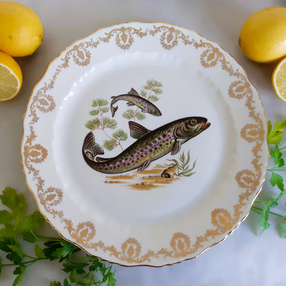 TEN Mix and Match Vintage Fish Plates from Tiggy and Pip - Just €240! Shop now at Tiggy and Pip