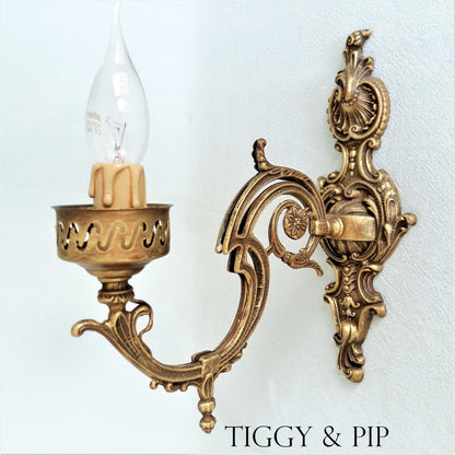 Pair of Ornate Sconces. from Tiggy & Pip - Just €175! Shop now at Tiggy and Pip