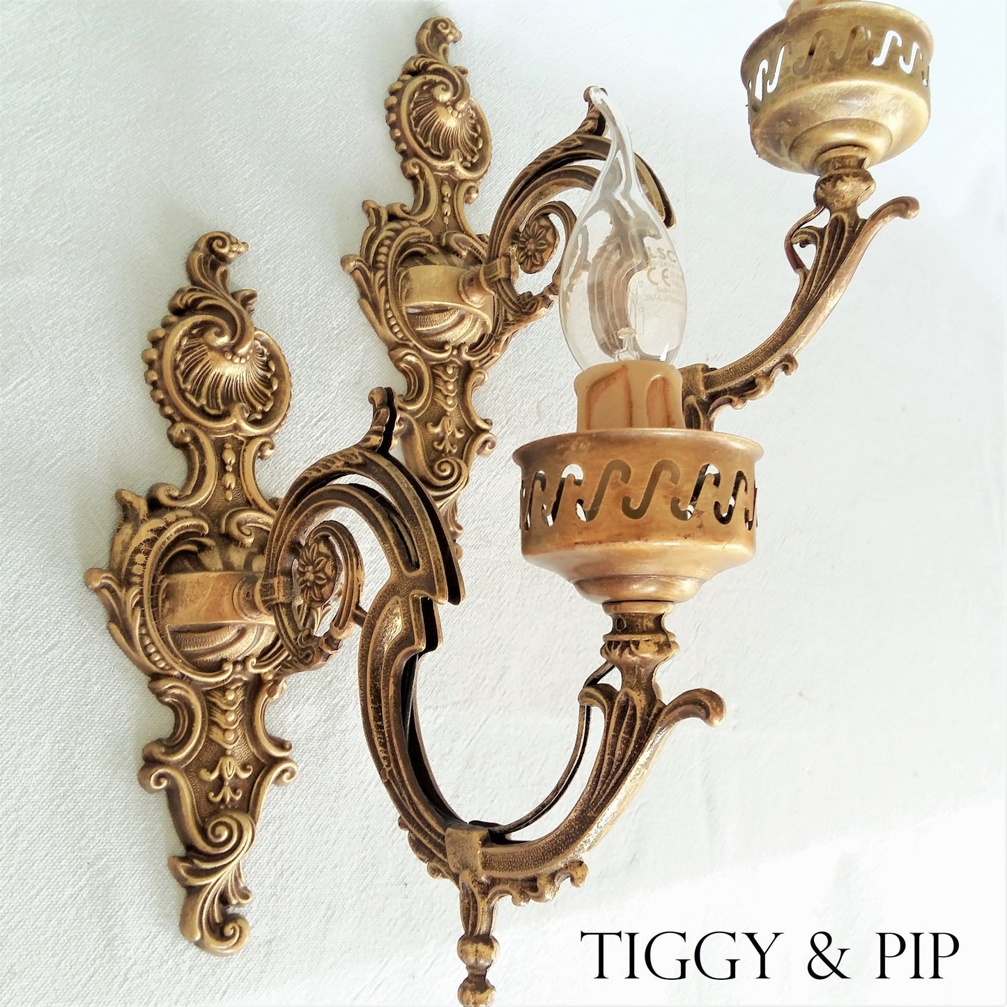 Pair of Ornate Sconces. from Tiggy & Pip - Just €175! Shop now at Tiggy and Pip