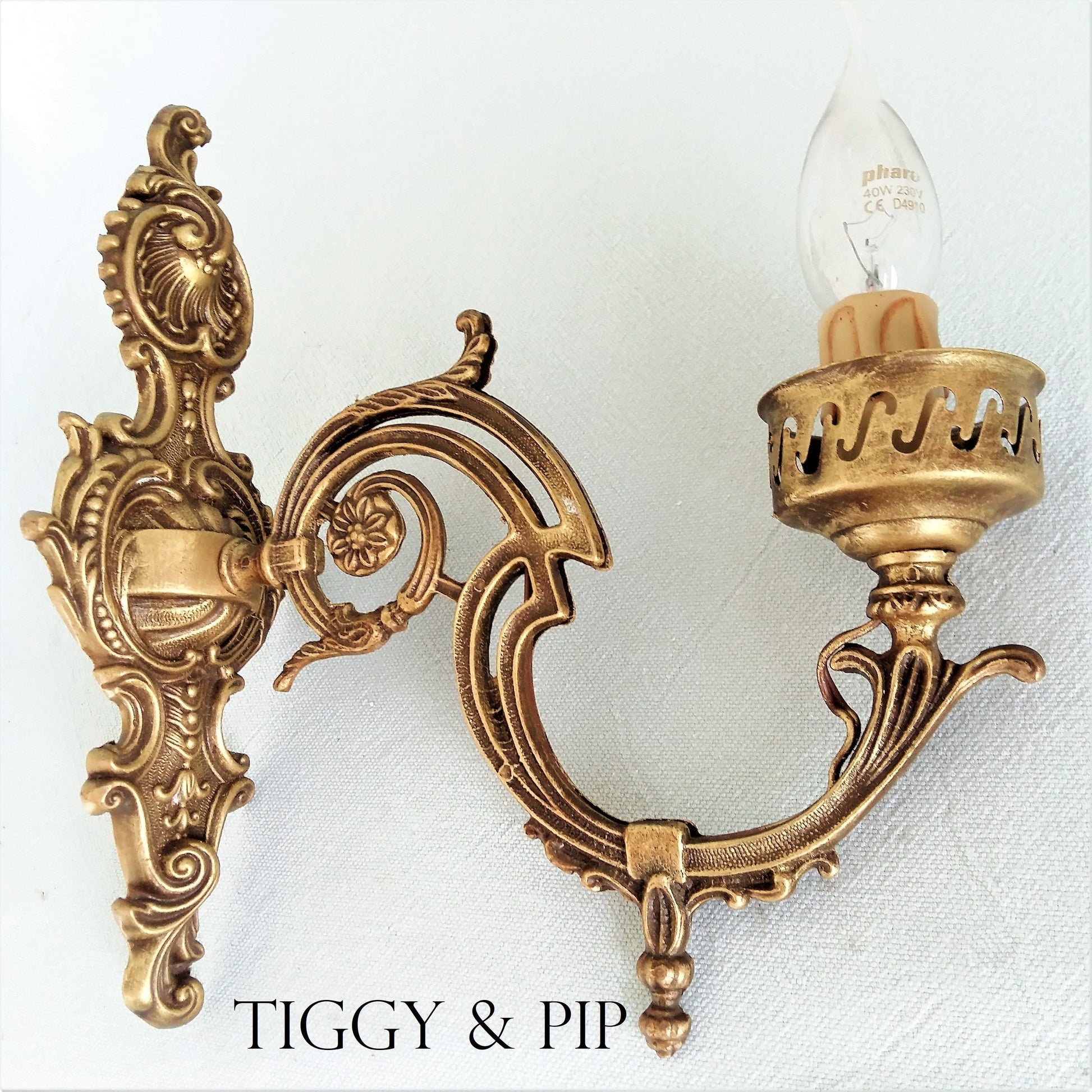 Pair of Ornate Sconces. from Tiggy & Pip - Just €175! Shop now at Tiggy and Pip