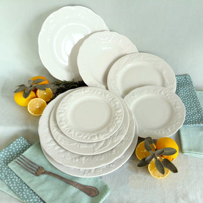 EIGHT Mismatched White Limoges Plates from Tiggy & Pip - Just €199! Shop now at Tiggy and Pip