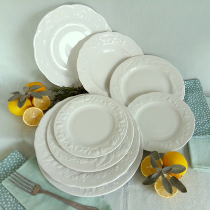 EIGHT Mismatched White Limoges Plates from Tiggy & Pip - Just €199! Shop now at Tiggy and Pip