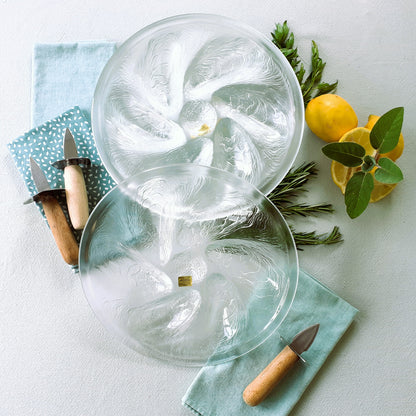 SIX Arcoroc Glass Oyster Plates from Tiggy & Pip - Just €168! Shop now at Tiggy and Pip