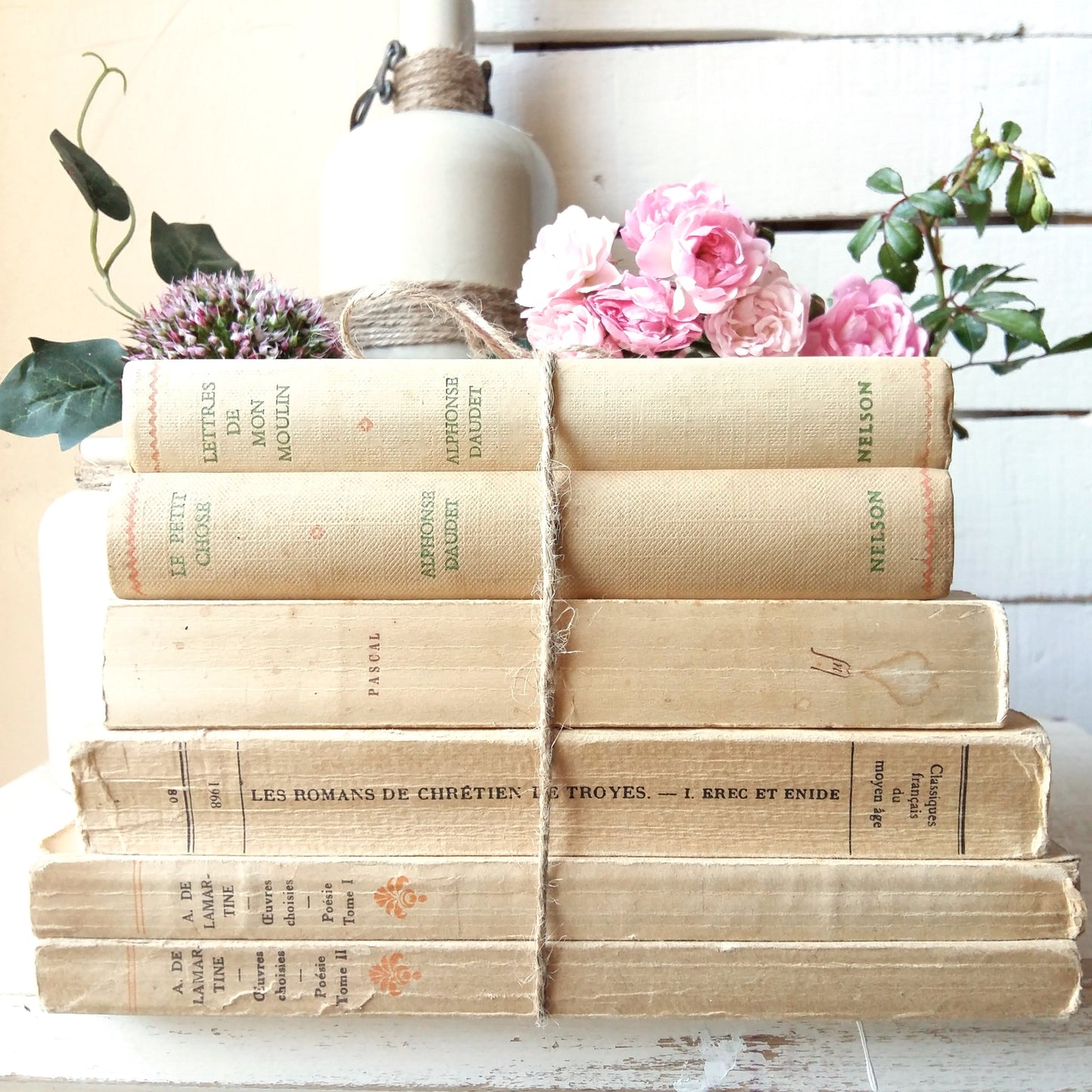 Beige Book Stack of French Classics from Tiggy & Pip - Just €144! Shop now at Tiggy and Pip