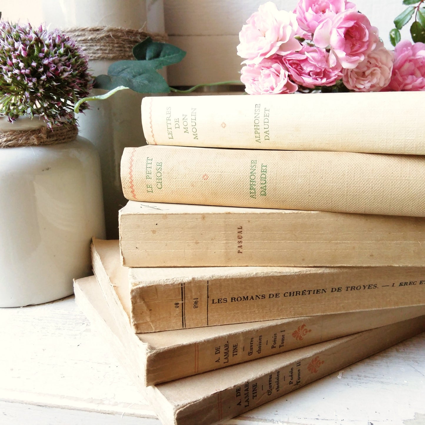 Beige Book Stack of French Classics from Tiggy & Pip - Just €144! Shop now at Tiggy and Pip