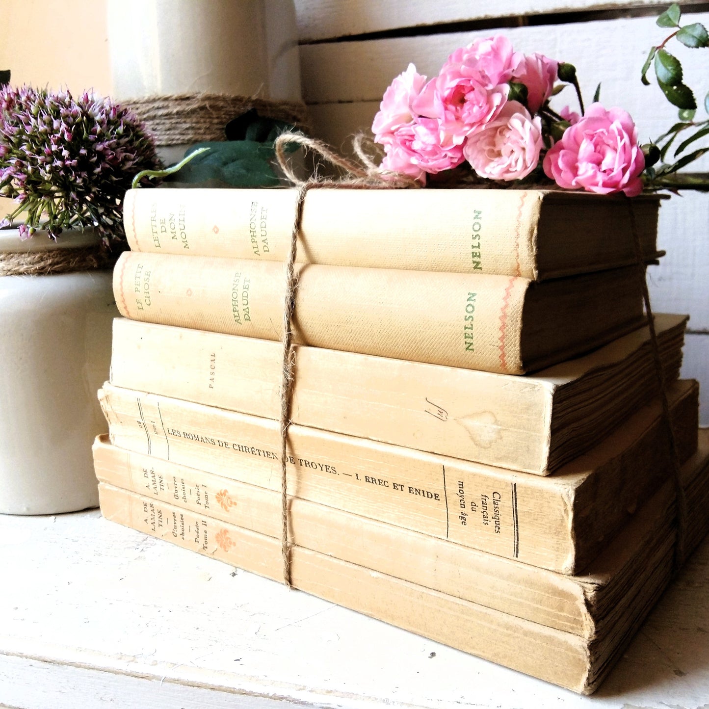 Beige Book Stack of French Classics from Tiggy & Pip - Just €144! Shop now at Tiggy and Pip