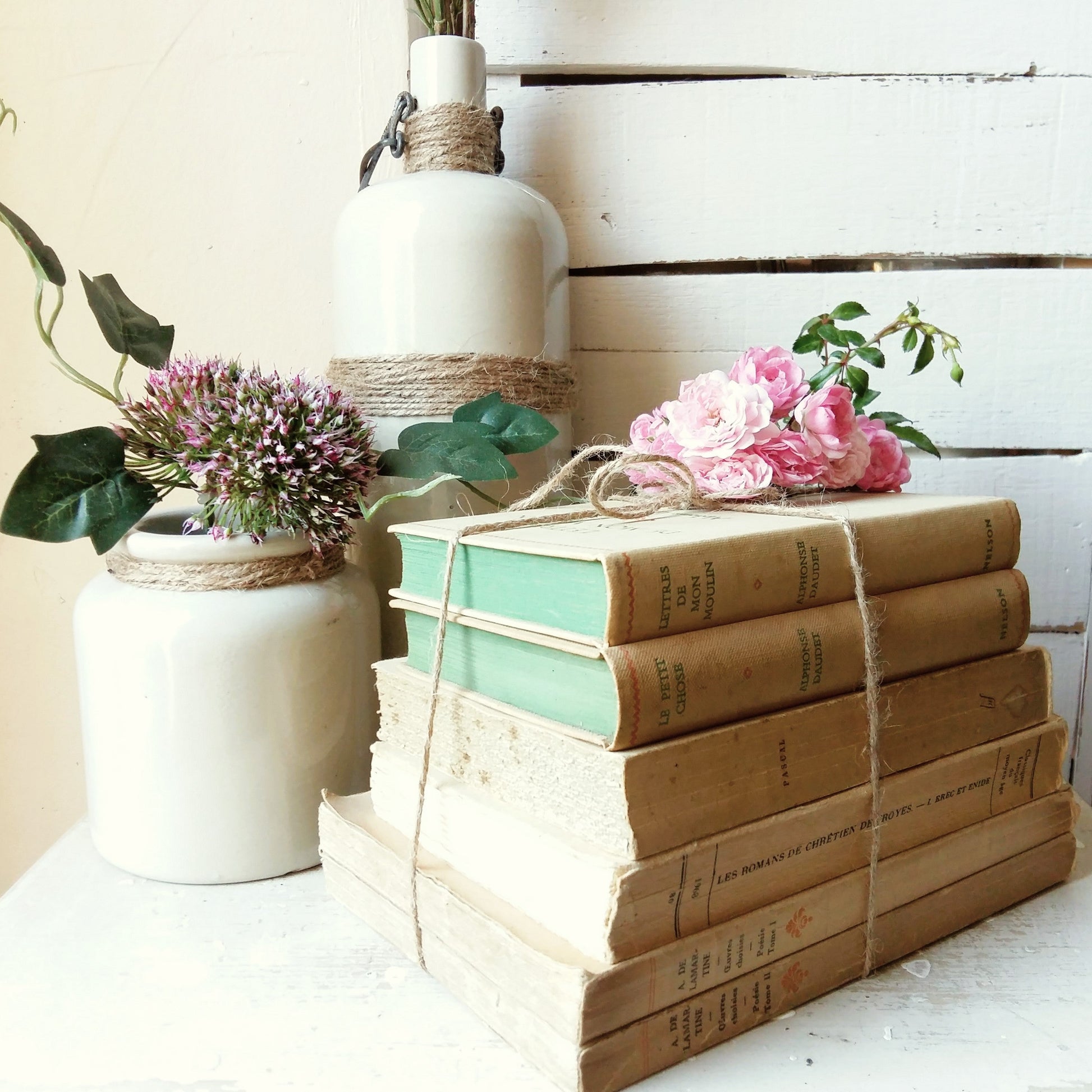 Beige Book Stack of French Classics from Tiggy & Pip - Just €144! Shop now at Tiggy and Pip