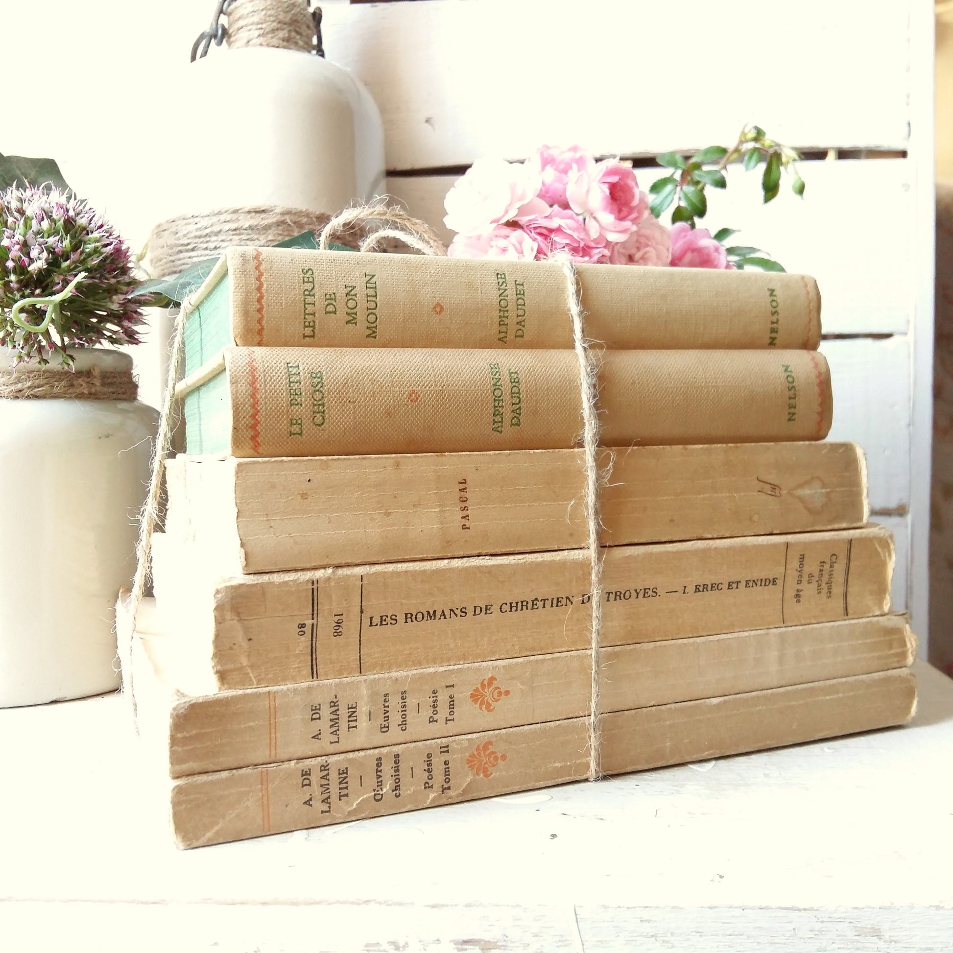 Beige Book Stack of French Classics from Tiggy & Pip - Just €144! Shop now at Tiggy and Pip