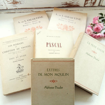 Beige Book Stack of French Classics from Tiggy & Pip - Just €144! Shop now at Tiggy and Pip