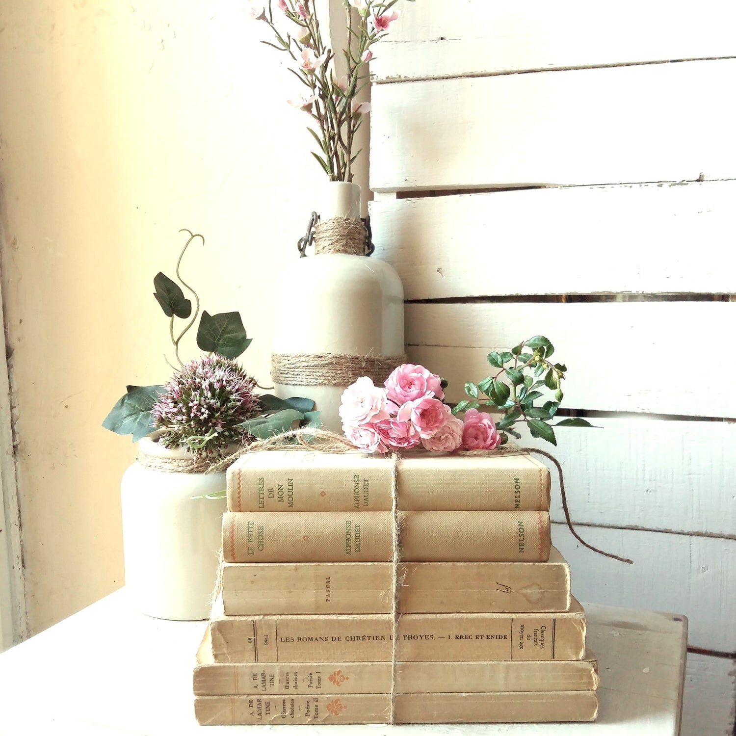 Beige Book Stack of French Classics from Tiggy & Pip - Just €144! Shop now at Tiggy and Pip