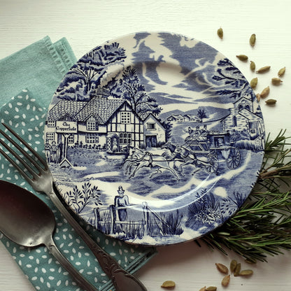 8 Mismatched Blue and White Plates/Dishes from Tiggy & Pip - Just €199! Shop now at Tiggy and Pip