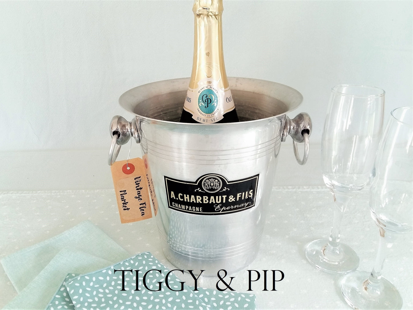 French Champagne Ice Buckets from Tiggy & Pip - Just €59! Shop now at Tiggy and Pip
