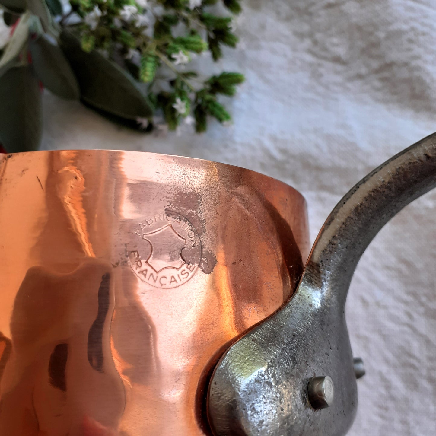 Copper Butter/Chocolate Pan with Pouring Lip from Tiggy & Pip - Just €69! Shop now at Tiggy and Pip