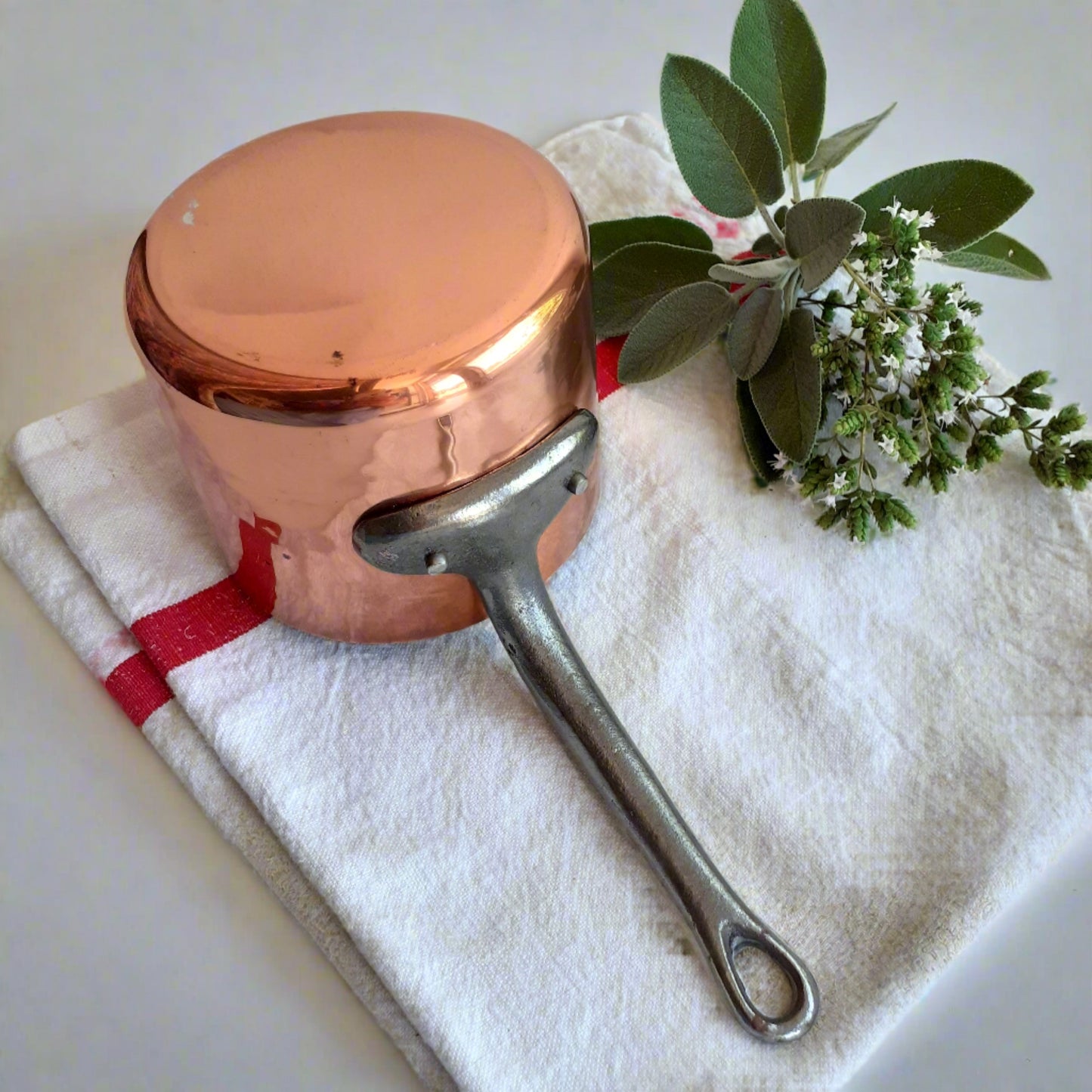 Copper Butter/Chocolate Pan with Pouring Lip from Tiggy & Pip - Just €69! Shop now at Tiggy and Pip