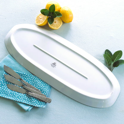 Extra Long Limoges Porcelain Trout Platter. from Tiggy & Pip - Just €175! Shop now at Tiggy and Pip