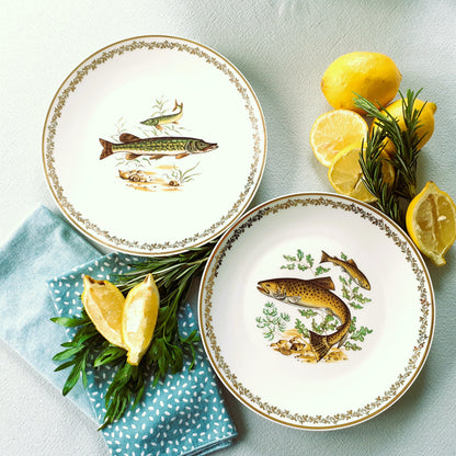 EIGHT Limoges Fish Plates and Platter from Tiggy & Pip - Just €225! Shop now at Tiggy and Pip