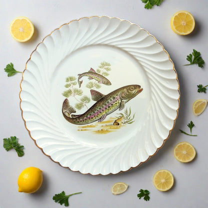 Eight Mix and Match Vintage Fish Plates from Tiggy and Pip - Just €199! Shop now at Tiggy and Pip