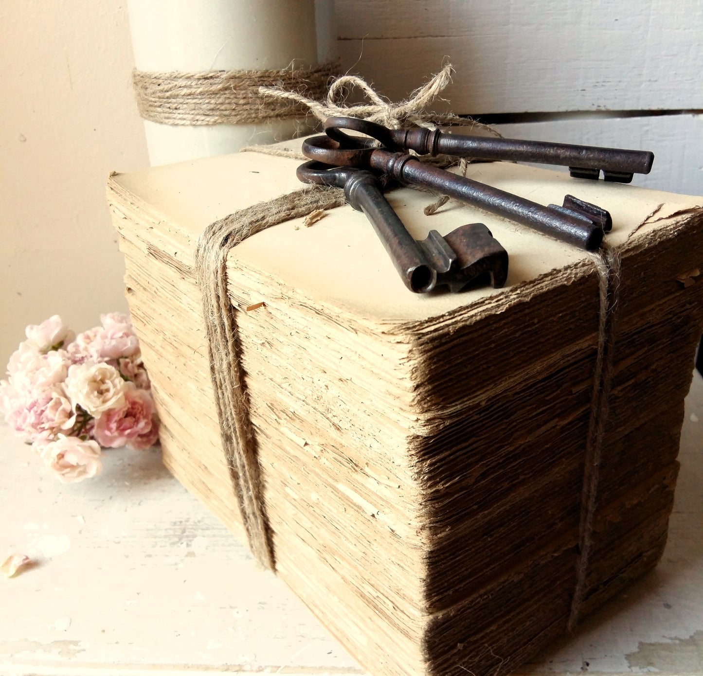 SIX Unbound, Antique Books and Iron Keys from Tiggy & Pip - Just €120! Shop now at Tiggy and Pip