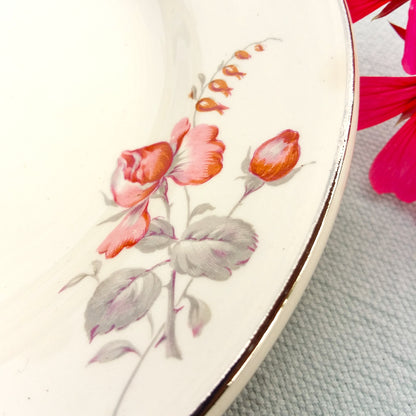 Four Vintage 1950s Floral Tea Plates from Tiggy & Pip - Just €79! Shop now at Tiggy and Pip