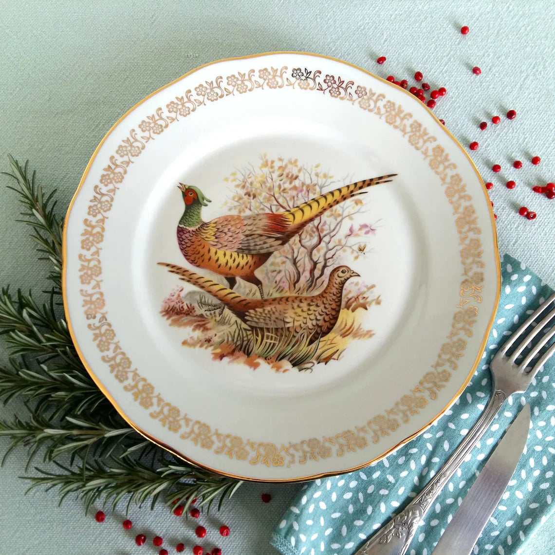 Six Game Hunting Dinner Plates from Tiggy & Pip - Just €168! Shop now at Tiggy and Pip