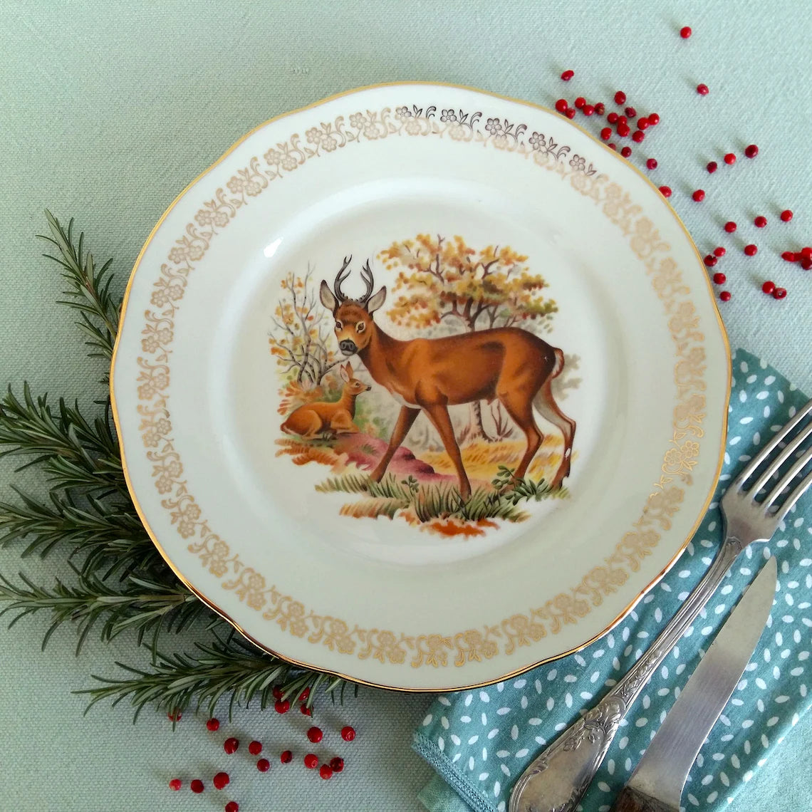 Six Game Hunting Dinner Plates from Tiggy & Pip - Just €168! Shop now at Tiggy and Pip