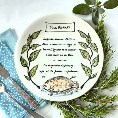 Eight French Recipe Plates by GIEN France from Tiggy & Pip - Just €199! Shop now at Tiggy and Pip