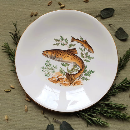 Set of six fish plates by GIEN, France from Tiggy and Pip - Just €168! Shop now at Tiggy and Pip