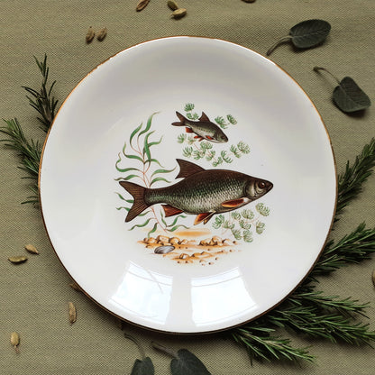 Set of six fish plates by GIEN, France from Tiggy and Pip - Just €168! Shop now at Tiggy and Pip