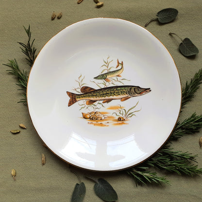 Set of six fish plates by GIEN, France from Tiggy and Pip - Just €168! Shop now at Tiggy and Pip