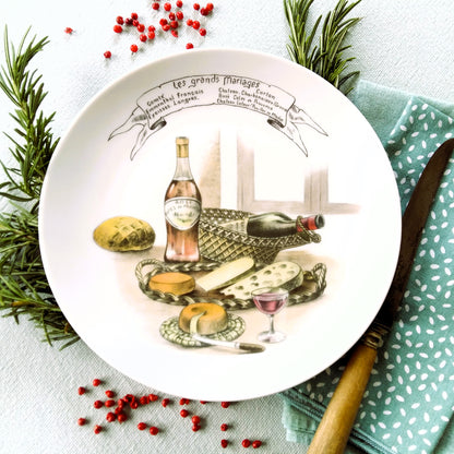 Six French Wine and Cheese Party Plates from Tiggy & Pip - Just €156! Shop now at Tiggy and Pip