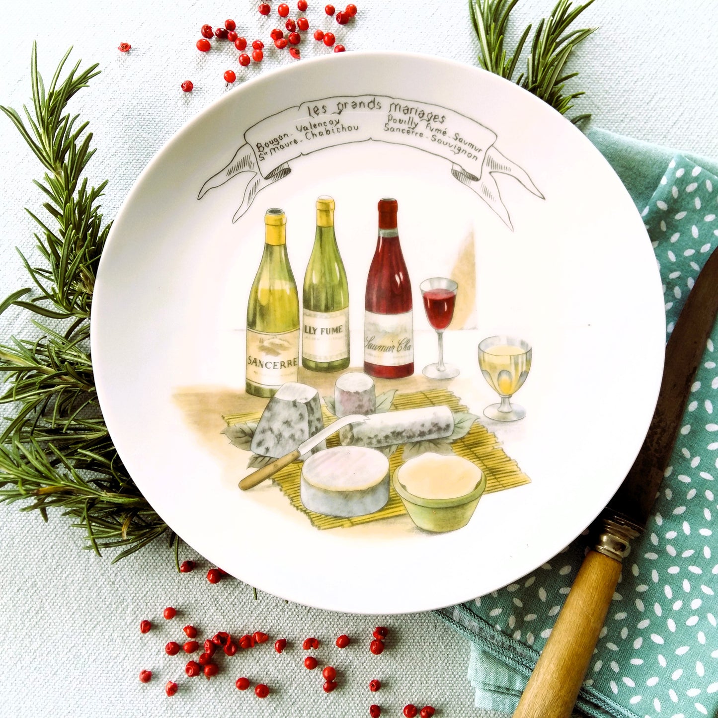 Six French Wine and Cheese Party Plates from Tiggy & Pip - Just €156! Shop now at Tiggy and Pip