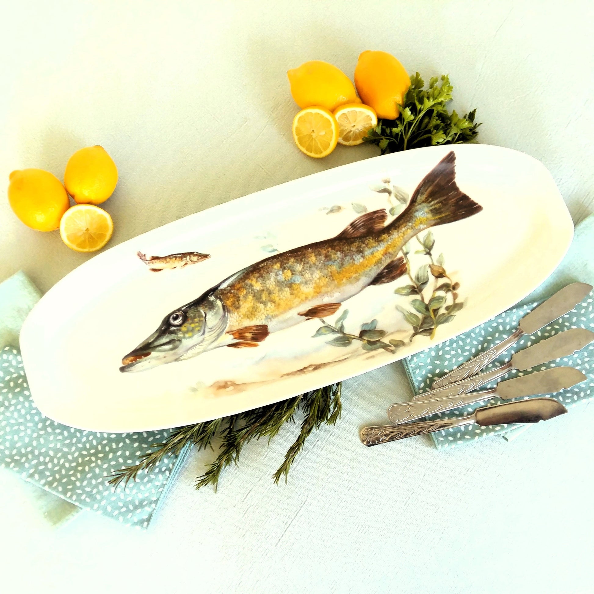 Extra Long Fish Serving Platter from Tiggy & Pip - Just €180! Shop now at Tiggy and Pip