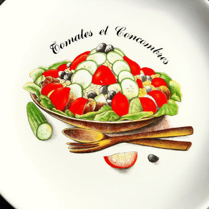 Six Mid Century Modern Salad Recipe Plates from Tiggy & Pip - Just €156! Shop now at Tiggy and Pip