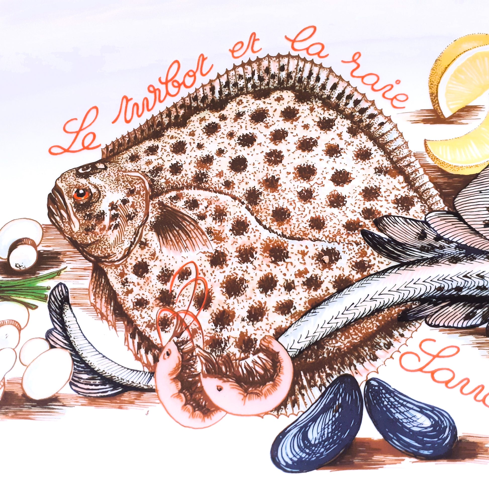 Extra Long Turbot/Skate Fish Platter from Tiggy & Pip - Just €175! Shop now at Tiggy and Pip