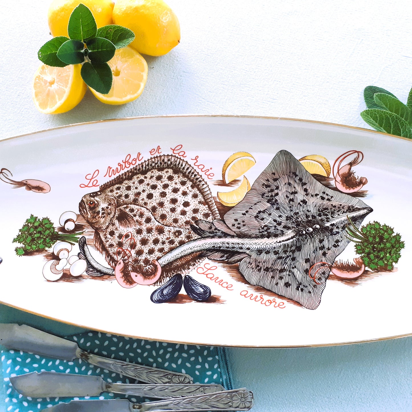 Extra Long Turbot/Skate Fish Platter from Tiggy & Pip - Just €175! Shop now at Tiggy and Pip