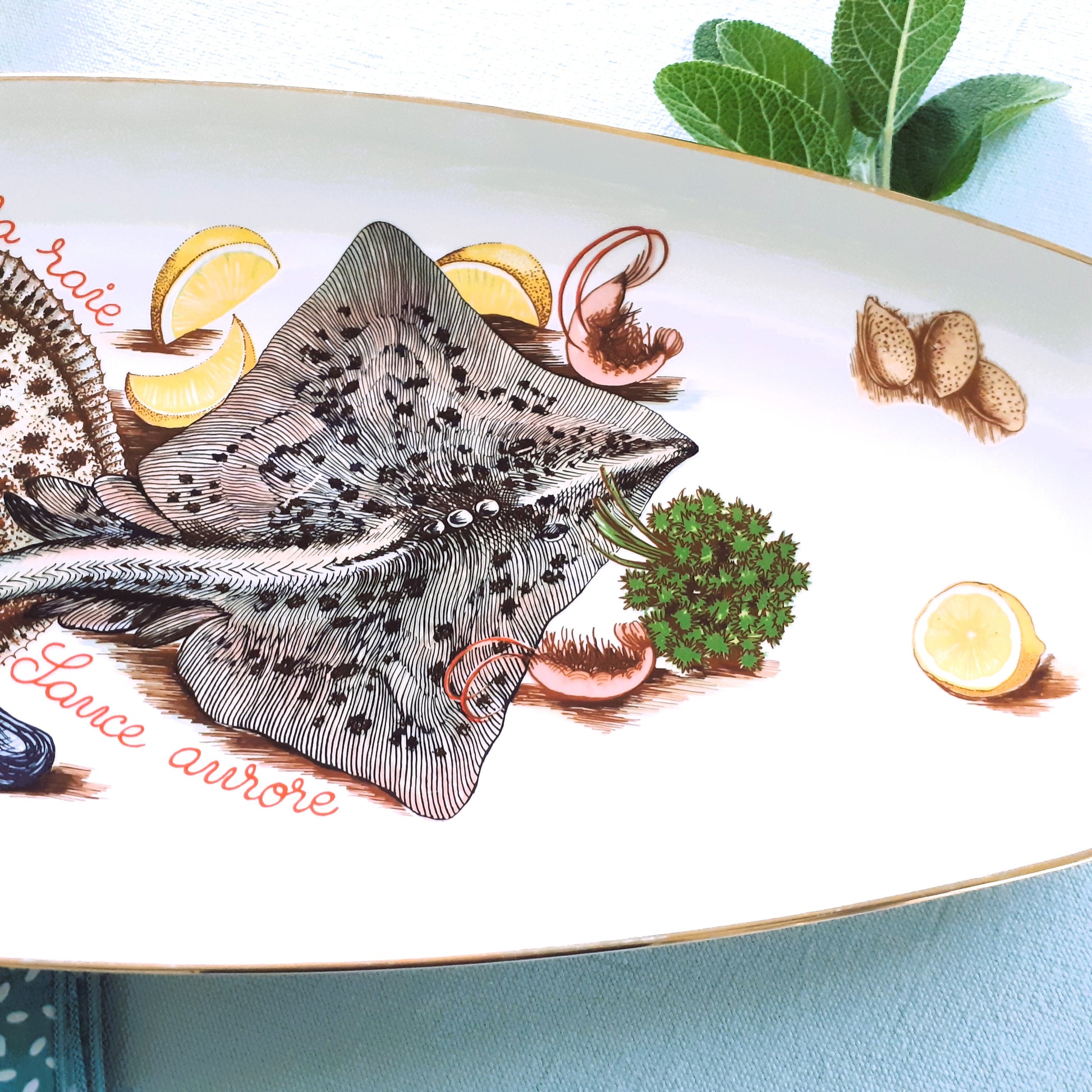 Extra Long Turbot/Skate Fish Platter from Tiggy & Pip - Just €175! Shop now at Tiggy and Pip