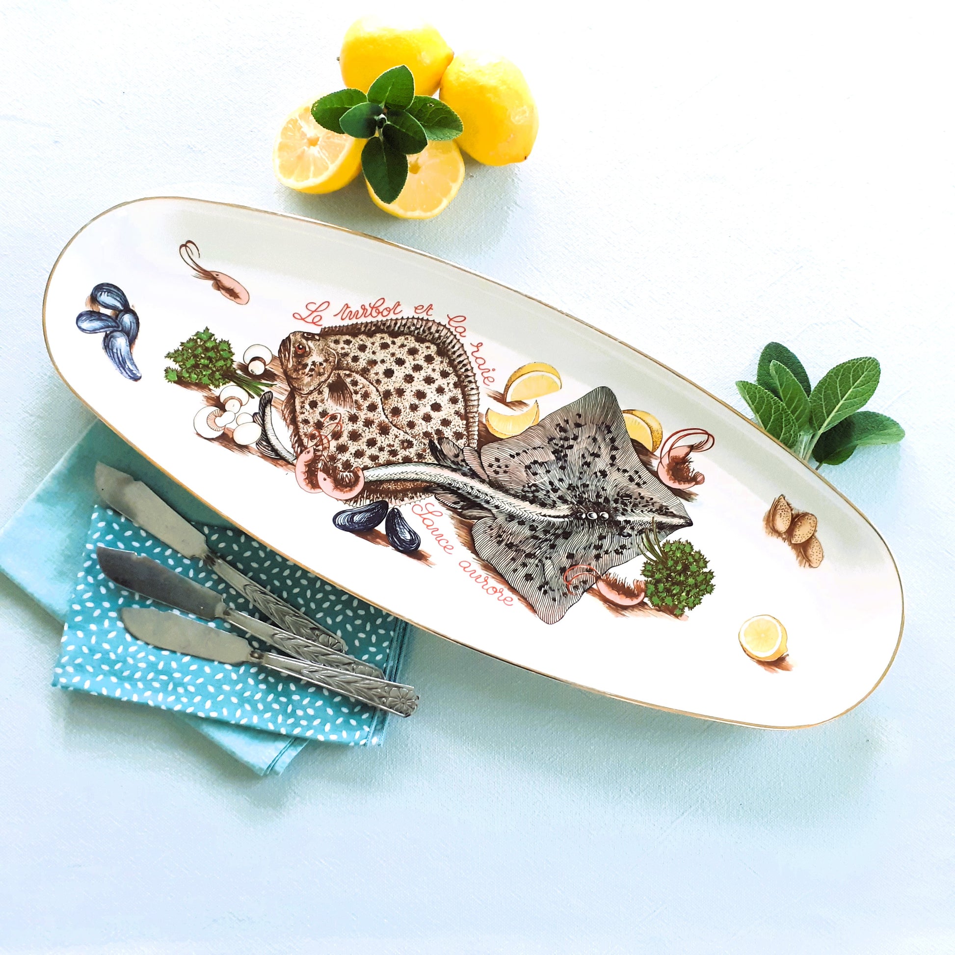 Extra Long Turbot/Skate Fish Platter from Tiggy & Pip - Just €175! Shop now at Tiggy and Pip