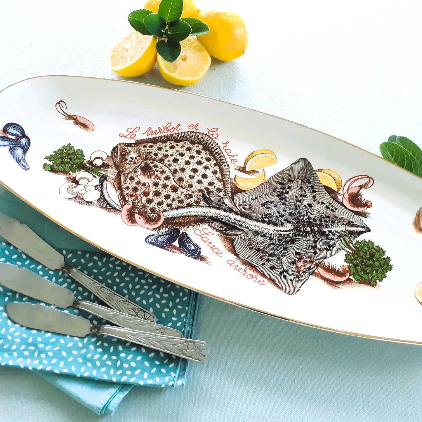 Extra Long Turbot/Skate Fish Platter from Tiggy & Pip - Just €175! Shop now at Tiggy and Pip