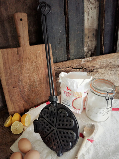 Antique Waffle Iron. Cast Iron Waffle Maker from Tiggy & Pip - Just €129! Shop now at Tiggy and Pip