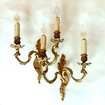 Pair of Heavy, Bronze 2 Arm Sconces from Tiggy & Pip - Just €280! Shop now at Tiggy and Pip