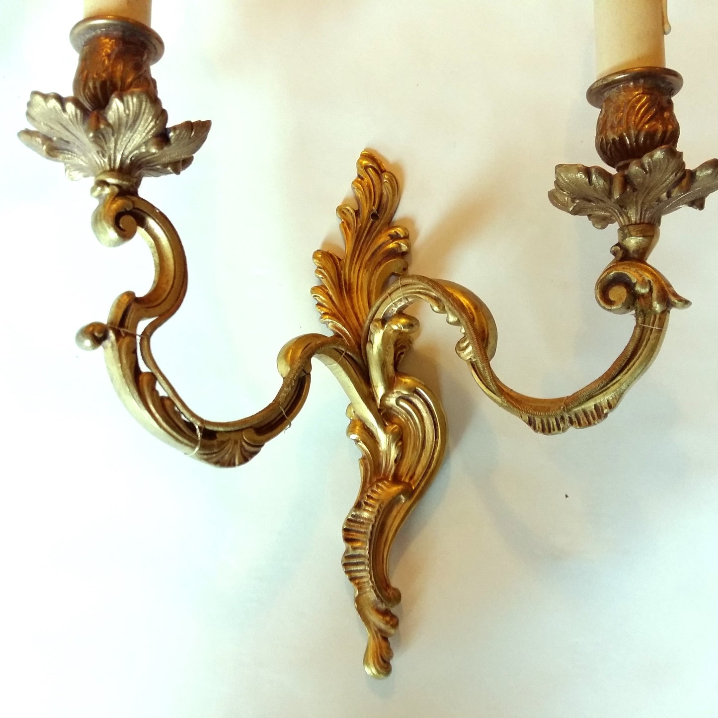 Pair of Heavy, Bronze 2 Arm Sconces from Tiggy & Pip - Just €280! Shop now at Tiggy and Pip